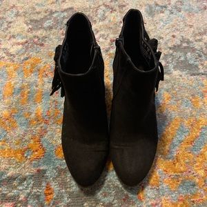 Black Suede Booties